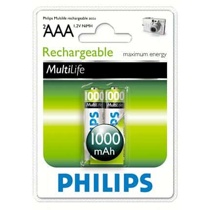 باتری نیم قلمی قابل شارژ AAA فیلیپس 1.2V-1R03B2A10029979