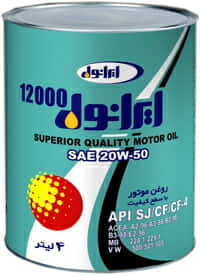 روغن موتور ایرانی  ایرانول 12000 گالن 4 لیتری38162