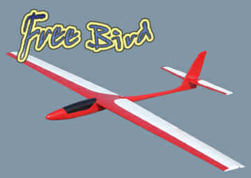 هواپیمای مدل رادیو کنترلی الکتریکی فلای فلای هابی Free Bird (Glider)38617