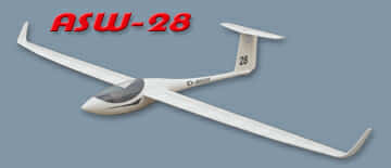 هواپیمای مدل رادیو کنترلی الکتریکی فلای فلای هابی ASW-28 glider38635