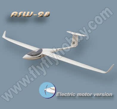 هواپیمای مدل رادیو کنترلی الکتریکی فلای فلای هابی ASW-28  electric38647