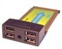 کابل و مبدل لپ تاپ  4Port USB 2.0 PCMCIA PC Card Cardbus Adapter Power