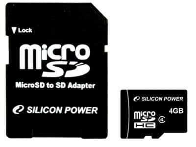 کارت حافظه  سیلیکون پاور Micro SDHC Class4  4GB57422