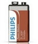 باتری کتابی 9 ولتی 9V Battery فیلیپس کتابی آلکالاین 6LR61P1B/10