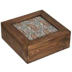 اشیاء تزئینی و فانتزی   جعبه چوبی طرح ترمه مربعی سایز بزرگ130387thumbnail