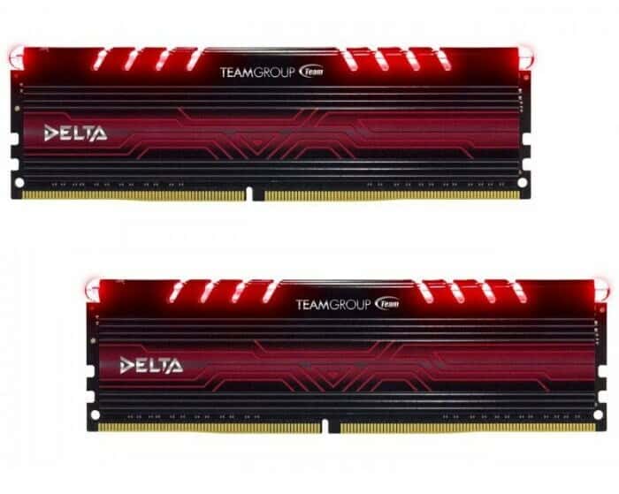 رم DDR4 تیم گروپ Delta RED 16GB (2×8GB) 400MHz163851