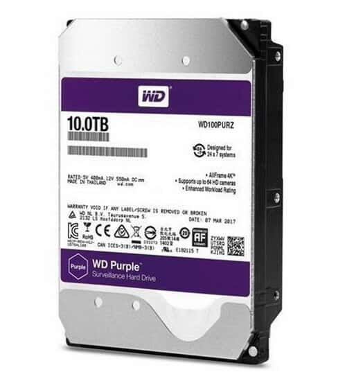 هارد اینترنال وسترن دیجیتال WD100PURZ Purple 10TB159705