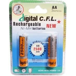 باتری قلمی قابل شارژ AA   DIGITAL C.F.L 2500mah177452