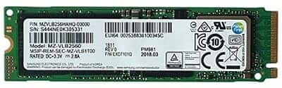 هارد SSD اینترنال سامسونگ PM981 256GB180298