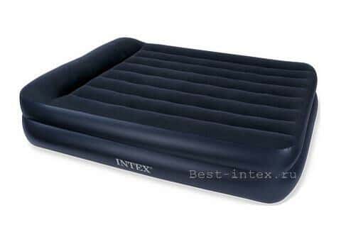 تختخواب بادی، تشک بادی اینتکس Two-tier blue deluxe air bed / 6670221803