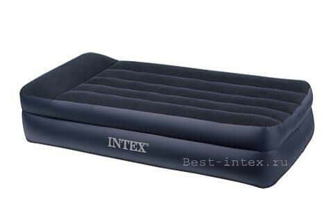 تختخواب بادی، تشک بادی اینتکس Two-tier blue deluxe air bed / 6670621809