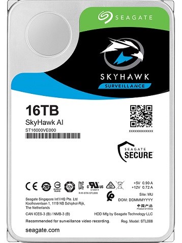 هارد اینترنال سیگیت Skyhawk AI Surveillance ST16000VE00 16TB188492