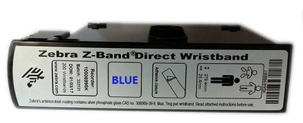 سایر تجهیزات مصرفی اداری زبرا مچ بند بیمارستانی Blue Adult Wristband199621