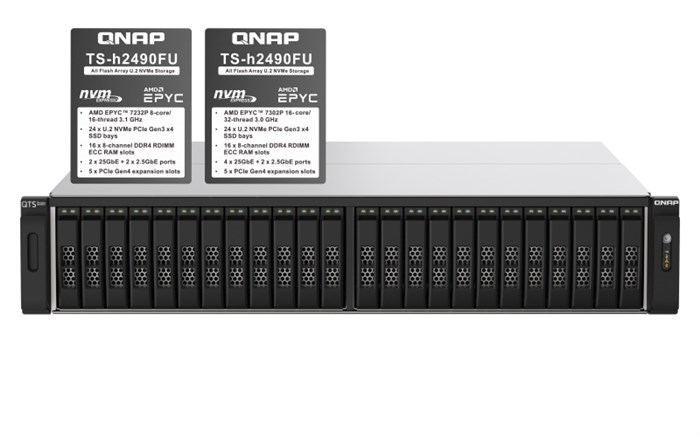 ذخیره ساز شبکه NAS کیونپ TS-h2490FU-7302P-128G206665