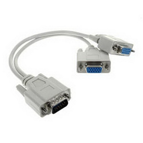کابل RGB Cable - VGA   V95 1TO2 0.3M207234