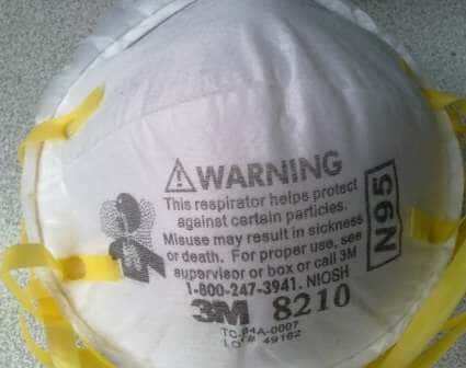 ماسک تنفسی   ماسک آنفولانزاN95 27303