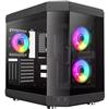 کیس کامپیوتر گیم مکس HYPE Black216363thumbnail