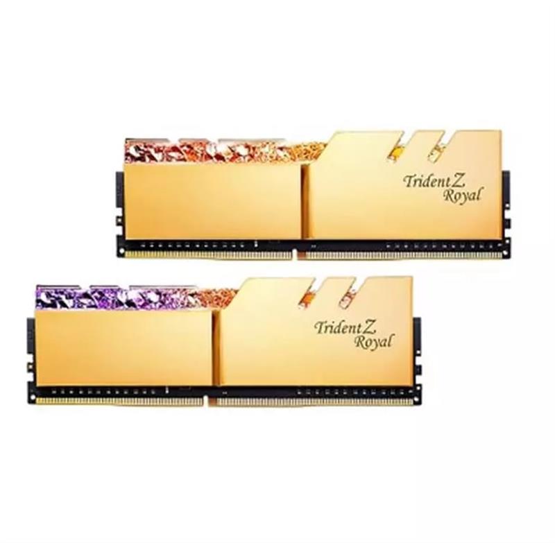 رم DDR4 جی اسکیل Trident Z Royal Gold 16GB 3200MHz CL18216024